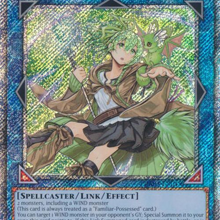 Wynn the Wind Charmer, Verdant (Platinum Secret Rare) [RA03-EN045] Platinum Secret Rare