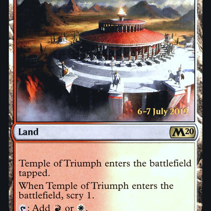 Temple of Triumph [Core Set 2020 Prerelease Promos]