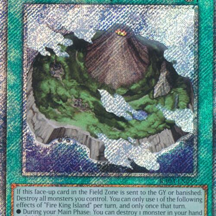 Fire King Island (Platinum Secret Rare) [RA03-EN059] Platinum Secret Rare