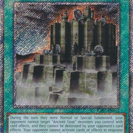 Ancient Gear Fortress (Platinum Secret Rare) [RA03-EN062] Platinum Secret Rare