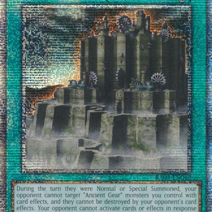 Ancient Gear Fortress (Quarter Century Secret Rare) [RA03-EN062] Quarter Century Secret Rare