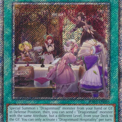Dragonmaid Hospitality (Platinum Secret Rare) [RA03-EN068] Platinum Secret Rare