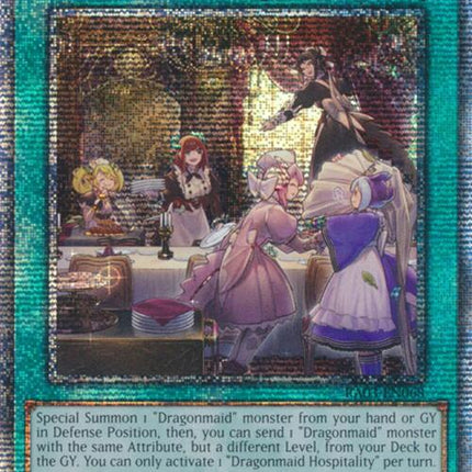 Dragonmaid Hospitality (Quarter Century Secret Rare) [RA03-EN068] Quarter Century Secret Rare