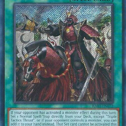 Triple Tactics Thrust (Secret Rare) [RA03-EN072] Secret Rare