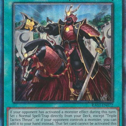 Triple Tactics Thrust (UTR) [RA03-EN072] Prismatic Ultimate Rare
