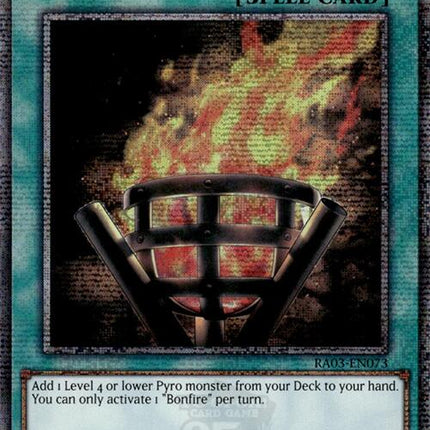 Bonfire (Quarter Century Secret Rare) [RA03-EN073] Quarter Century Secret Rare