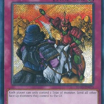Rivalry of Warlords (Secret Rare) [RA03-EN075] Secret Rare