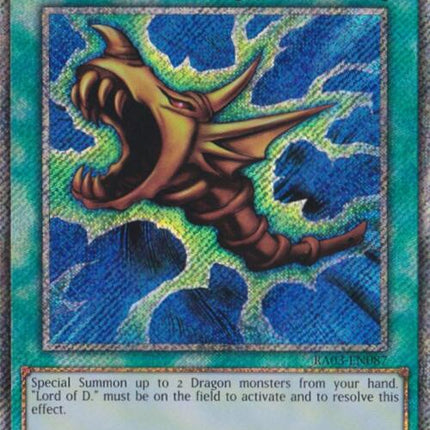 The Flute of Summoning Dragon (Platinum Secret Rare) [RA03-EN087] Platinum Secret Rare