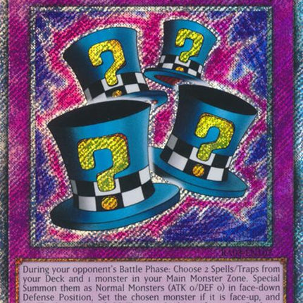 Magical Hats (Platinum Secret Rare) [RA03-EN107] Platinum Secret Rare