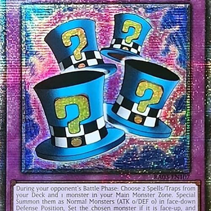 Magical Hats (Quarter Century Secret Rare) [RA03-EN107] Quarter Century Secret Rare