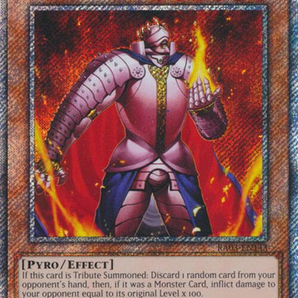 Thestalos the Firestorm Monarch (Platinum Secret Rare) [RA03-EN143] Platinum Secret Rare