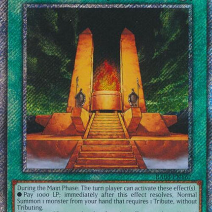 Mausoleum of the Emperor (Platinum Secret Rare) [RA03-EN167] Platinum Secret Rare