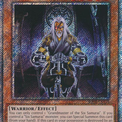 Grandmaster of the Six Samurai (Platinum Secret Rare) [RA03-EN174] Platinum Secret Rare