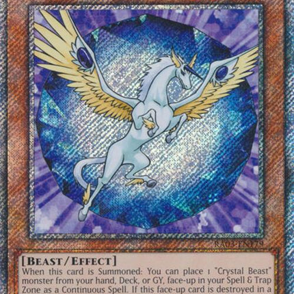 Crystal Beast Sapphire Pegasus (Platinum Secret Rare) [RA03-EN179] Platinum Secret Rare