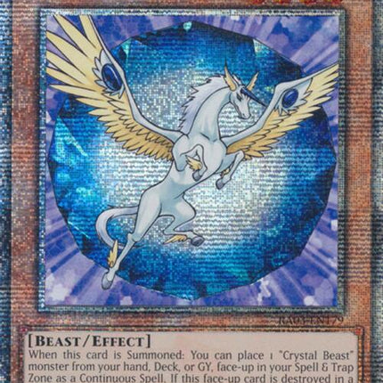 Crystal Beast Sapphire Pegasus (Quarter Century Secret Rare) [RA03-EN179] Quarter Century Secret Rare