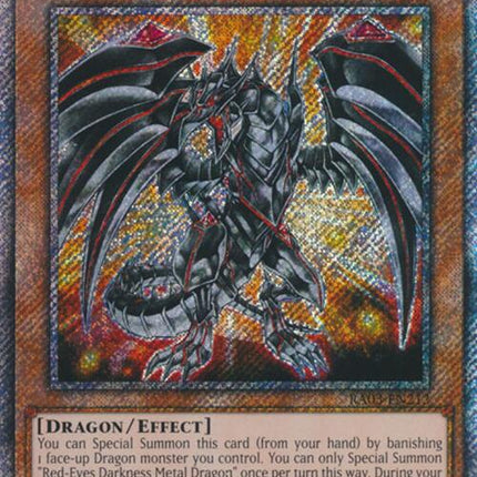 Red-Eyes Darkness Metal Dragon (Platinum Secret Rare) [RA03-EN212] Platinum Secret Rare
