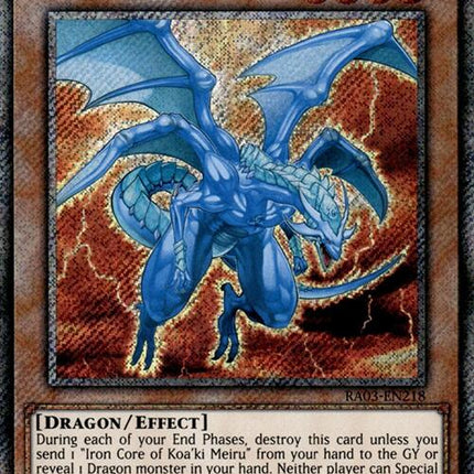 Koa'ki Meiru Drago (Platinum Secret Rare) [RA03-EN218] Platinum Secret Rare