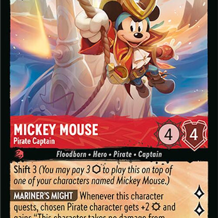 Mickey Mouse - Pirate Captain (103/204) [Azurite Sea]