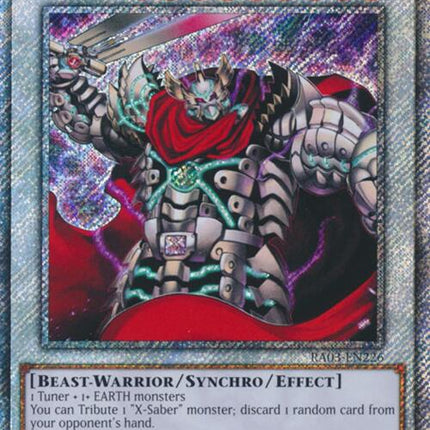 XX-Saber Gottoms (Platinum Secret Rare) [RA03-EN226] Platinum Secret Rare