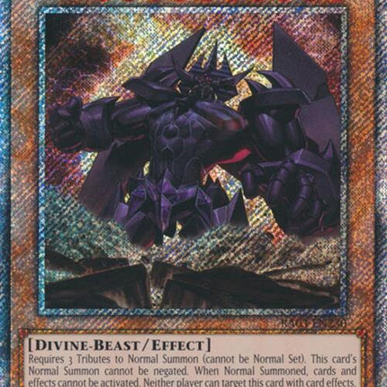 Obelisk the Tormentor (Platinum Secret Rare) [RA03-EN230] Platinum Secret Rare