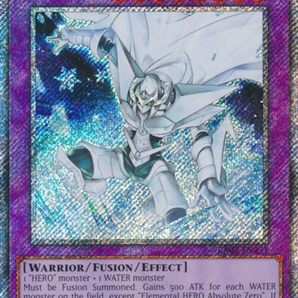 Elemental HERO Absolute Zero (Platinum Secret Rare) [RA03-EN231] Platinum Secret Rare