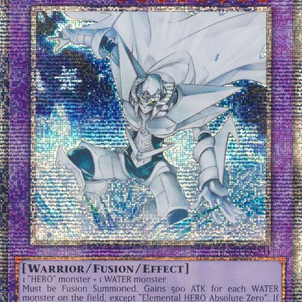 Elemental HERO Absolute Zero (Quarter Century Secret Rare) [RA03-EN231] Quarter Century Secret Rare