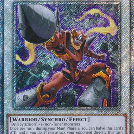 Drill Warrior (Platinum Secret Rare) [RA03-EN232] Platinum Secret Rare