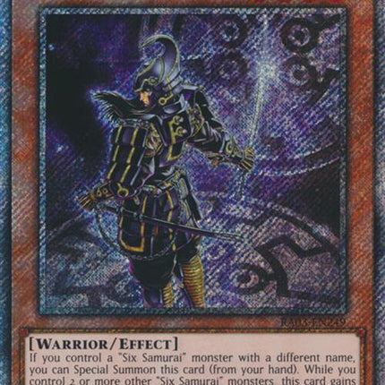 Legendary Six Samurai - Kizan (Platinum Secret Rare) [RA03-EN249] Platinum Secret Rare