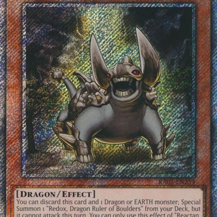 Reactan, Dragon Ruler of Pebbles (Platinum Secret Rare) [RA03-EN254] Platinum Secret Rare