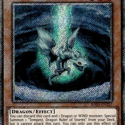 Lightning, Dragon Ruler of Drafts (Platinum Secret Rare) [RA03-EN257] Platinum Secret Rare