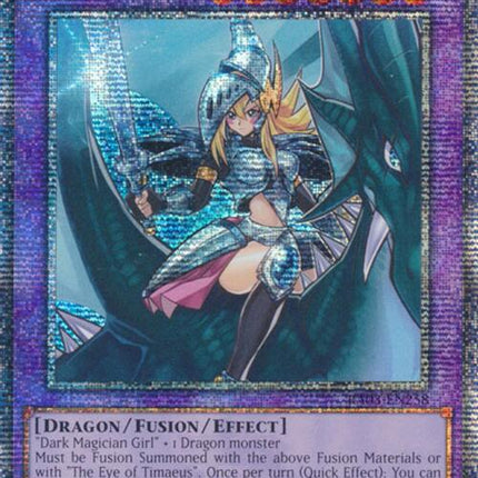Dark Magician Girl the Dragon Knight (Quarter Century Secret Rare) [RA03-EN258] Quarter Century Secret Rare