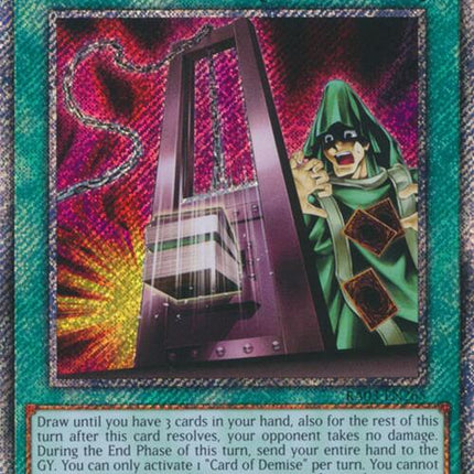 Card of Demise (Platinum Secret Rare) [RA03-EN265] Platinum Secret Rare
