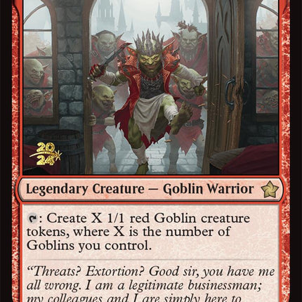 Krenko, Mob Boss [Foundations Prerelease Promos]