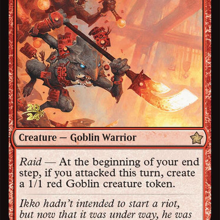 Searslicer Goblin [Foundations Prerelease Promos]