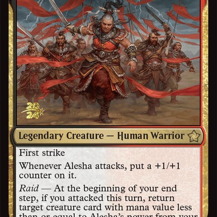 Alesha, Who Laughs at Fate [Foundations Prerelease Promos]