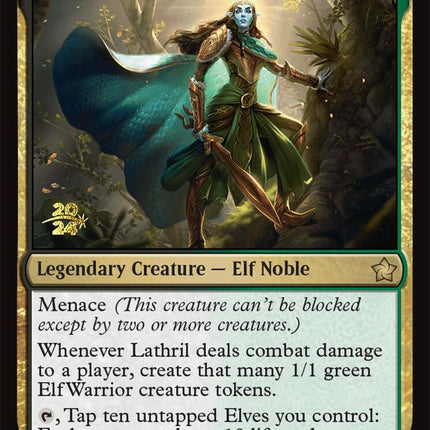 Lathril, Blade of the Elves [Foundations Prerelease Promos]