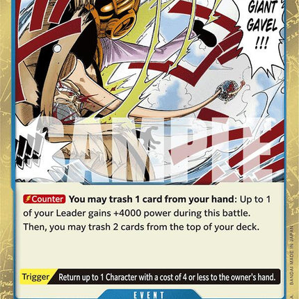Gum-Gum Giant Gavel (Jolly Roger Foil) [Premium Booster -The Best-]