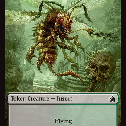 Zombie // Insect Doubled-Sided Token [Foundations Tokens]