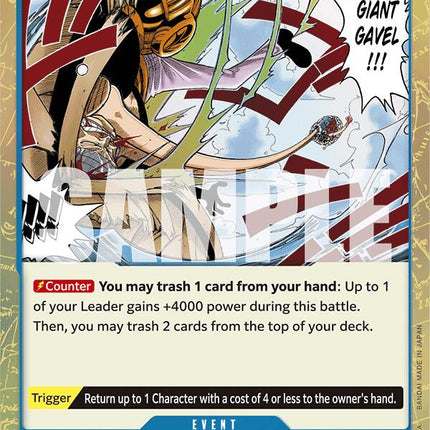 Gum-Gum Giant Gavel (Textured Foil) [Premium Booster -The Best-]
