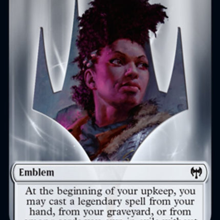 Kaya the Inexorable Emblem [Kaldheim Tokens]