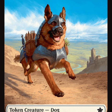 Dog // Beast (0033) Double-Sided Token [Foundations Tokens]