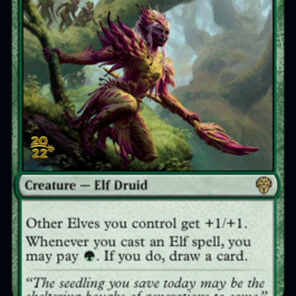Leaf-Crowned Visionary [Dominaria United Prerelease Promos]