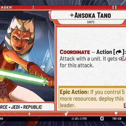 Ahsoka Tano - Snips (001/002) (Hyperspace) (Prerelease) (001/002) [Twilight of the Republic Promos]