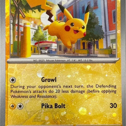 Pikachu (018/091) (Reverse Cosmos Holo) [Scarlet & Violet: Paldean Fates]