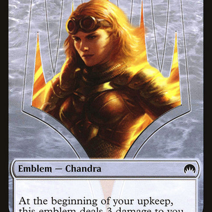 Chandra, Roaring Flame Emblem [Magic Origins Tokens]