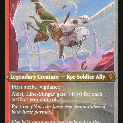 Akiri, Line-Slinger (Etched) [Commander Legends]