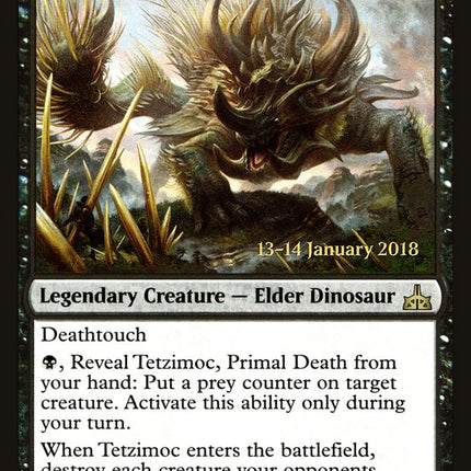 Tetzimoc, Primal Death [Rivals of Ixalan Prerelease Promos]
