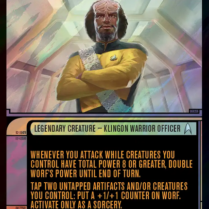 Worf, Honor-Bound Warrior (Showcase) (0524) (Surge Foil) [Star Trek]