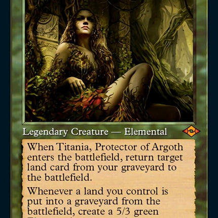 Titania, Protector of Argoth (Retro Foil Etched) [Modern Horizons 2]