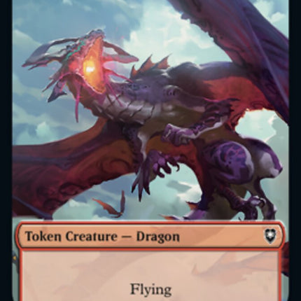 Gold // Dragon Double-Sided Token [Commander Legends: Battle for Baldur's Gate Tokens]